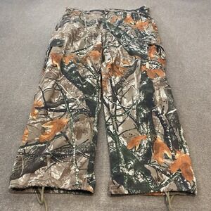 Outfitters Ridge MENS XL 40-42 Camo Realtree Hardwood Cargo Jeans Pants Brown